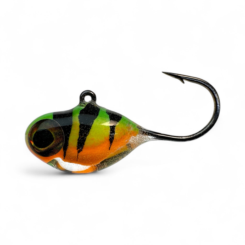 BIG EYE FRY PERCH GLOW ROUND BEND HOOK (LIMIT 2 PER PERSON)