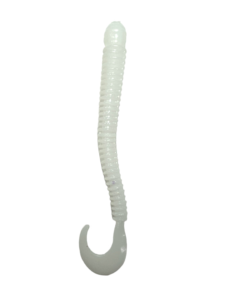 4" RING WORM WHITE