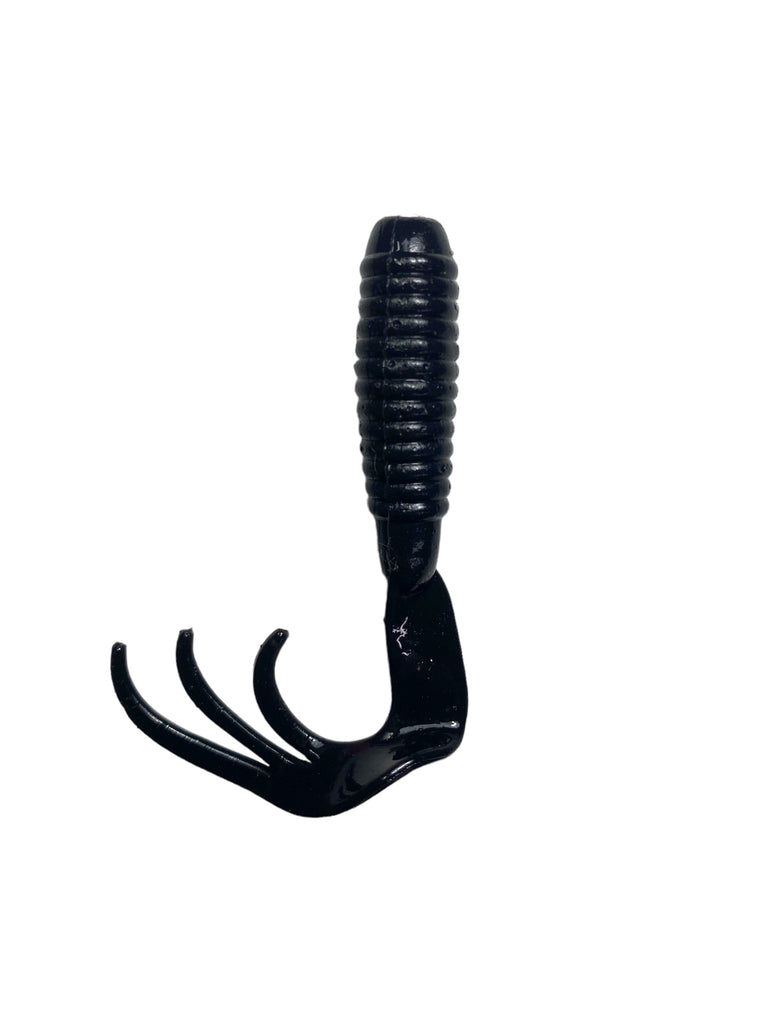 3" TRIPLE TIP GRUB BLACK