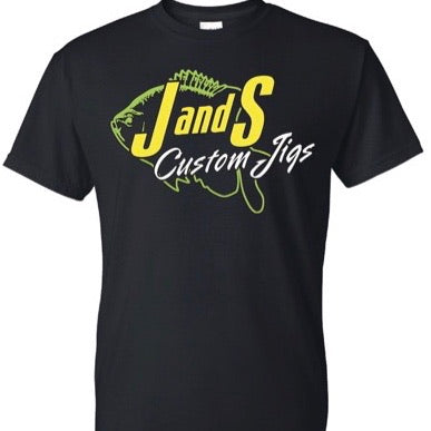 J AND S CUSTOM JIGS DRY FIT T-SHIRT BLACK