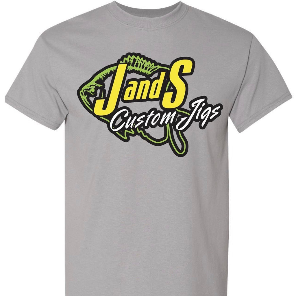 J AND S CUSTOM JIGS DRY FIT T-SHIRT GRAVEL